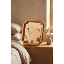 Atbyhome Vintage Oymalı Ahşap Çerçeve 20X25 cm - Kavisli Köşe Masa Üstü Fotoğraf Çerçevesi ve Dekoratif Tablo