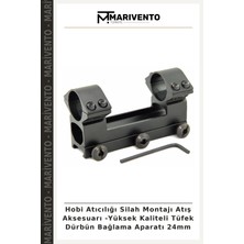 Hobi Atıcılığı Silah Montajı Atış Aksesuarı -Yüksek Kaliteli Tüfek Dürbün Bağlama Aparatı 24MM