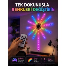 Ersert Ers Rgb LED Duvar Lambası Uzaktan Kumandalı Telefon Kontrollü Ortam Aydınlatması