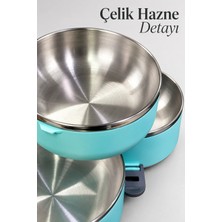 Ersert Ers Çelik Iç Hazneli Yemek Kutusu Bölmeli ve Taşıma Saplı Sefer Tası