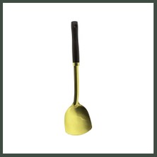 Bezos Metal Servis Spatulası Ahşap Saplı Gold Nhr