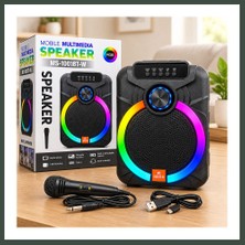 Bezos 10" Karaoke Bluetooth Hoparlör (Mikrofonlu, Şarjlı, Rgb) Nhr