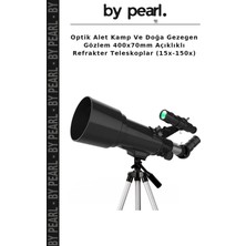 Optik Alet Kamp ve Doğa Gezegen Gözlem 400X70MM Açıklıklı Refrakter Teleskoplar (15X-150X)