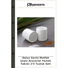 Delux Serisi Mutfak Çeyiz Alışverişi Yemek Takımı 2'li Tuzluk Seti