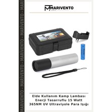 Elde Kullanım Kamp Lambası Enerji Tasarruflu 15 Watt 365NM Uv Ultraviyole Para Işığı