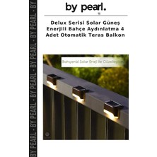 Delux Serisi Solar Güneş Enerjili Bahçe Aydınlatma 4 Adet Otomatik Teras Balkon