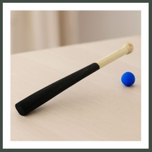 Bezos Ahşap Beyzbol Sopası 65 cm (Boyalı) Nhr