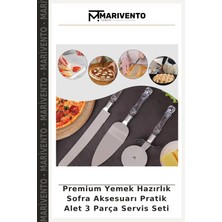 Premium Yemek Hazırlık Sofra Aksesuarı Pratik Alet 3 Parça Servis Seti