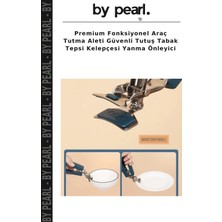 Premium Fonksiyonel Araç Tutma Aleti Güvenli Tutuş Tabak Tepsi Kelepçesi Yanma Önleyici