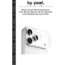 Delux Serisi Ekran Koruyucu Tarz Blueo iPhone 18 Pro Uyumlu Lens Modülü Koruma Filmi