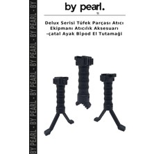 Delux Serisi Tüfek Parçası Atıcı Ekipmanı Atıcılık Aksesuarı -Çatal Ayak Bi̇pod El Tutamaği