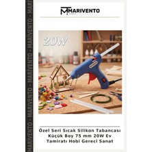 Özel Seri Sıcak Silikon Tabancası Küçük Boy 75 mm 20W Ev Tamiratı Hobi Gereci Sanat