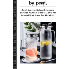 Özel Üretim Sofralık Içecek Servisi Mutfak Gereci 1500 ml Borosilikat Cam Su Sürahisi