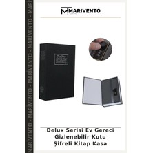 Delux Serisi Ev Gereci Gizlenebilir Kutu Şifreli Kitap Kasa