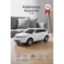 Özel Üretim Müzik Şirin Radyolu Bluetooth Hoparlör Suv Araba D88 Beyaz 16W