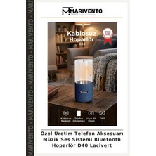 Özel Üretim Telefon Aksesuarı Müzik Ses Sistemi Bluetooth Hoparlör D40 Lacivert