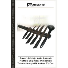 Duvar Askılığı Askı Aparatı Mutfak Ekipmanı Mıknatıslı Tutucu Manyetik Askısı 33 Cm.