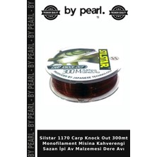 Silstar 1170 Carp Knock Out 300MT Monofilament Misina Kahverengi Sazan Ipi Av Malzemesi Dere Avı