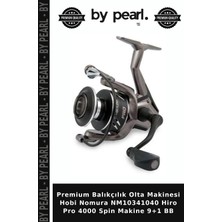 Premium Balıkçılık Olta Makinesi Hobi Nomura NM10341040 Hiro Pro 4000 Spin Makine 9+1 Bb