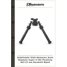 Stabilizatör Silah Aksesuarı Arazi Ekipmanı Super x Tac Picatinny Rail 22 mm Hareketli Bipod