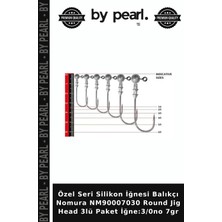 Özel Seri Silikon Iğnesi Balıkçı Nomura NM90007030 Round Jig Head 3lü Paket Iğne:3/0no 7gr