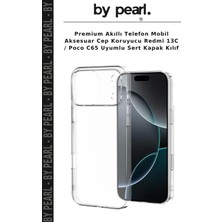 Premium Akıllı Telefon Mobil Aksesuar Cep Koruyucu Redmi 13C / Poco C65 Uyumlu Sert Kapak Kılıf