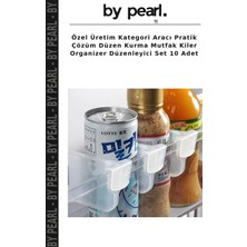 Özel Üretim Kategori Aracı Pratik Çözüm Düzen Kurma Mutfak Kiler Organizer Düzenleyici Set 10 Adet