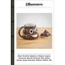 Özel Üretim Eğlence Objesi Ilginç Tasarım Neçeli Sunum Poo Kaka Emoji Kupa Bardak 300ML 400ML 3D