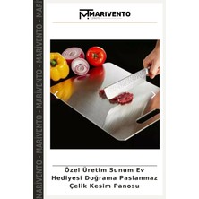 Özel Üretim Sunum Ev Hediyesi Doğrama Paslanmaz Çelik Kesim Panosu