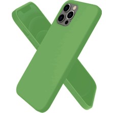 Efnaz Style Apple iPhone 12 Pro Max Kılıf First Silikon - Yeşil