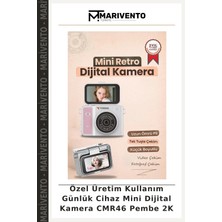 Özel Üretim Kullanım Günlük Cihaz Mini Dijital Kamera CMR46 Pembe 2k