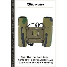 Özel Üretim Hobi Aracı Kompakt Tasarım Açık Hava 70X60 Mini Dürbün Kamuflaj