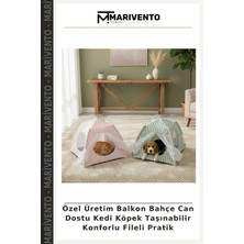 Özel Üretim Balkon Bahçe Can Dostu Kedi Köpek Taşınabilir Konforlu Fileli Pratik