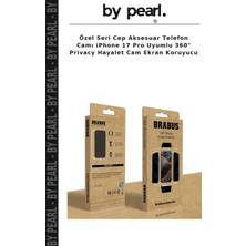 Özel Seri Cep Aksesuar Telefon Camı iPhone 17 Pro Uyumlu 360° Privacy Hayalet Cam Ekran Koruyucu