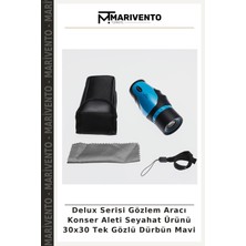 Delux Serisi Gözlem Aracı Konser Aleti Seyahat Ürünü 30X30 Tek Gözlü Dürbün Mavi