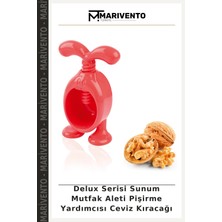 Delux Serisi Sunum Mutfak Aleti Pişirme Yardımcısı Ceviz Kıracağı