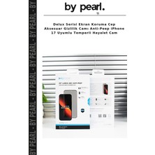 Delux Serisi Ekran Koruma Cep Aksesuar Gizlilik Camı Anti-Peep iPhone 17 Uyumlu Temperli Hayalet Cam