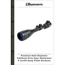 Premium Hobi Ekipmanı Taktiksel Ürün Spor Malzemesi 4-12X40 Aoeg Tüfek Dürbünü
