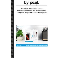Premium Akıllı Aksesuar Anti-Peep iPhone 17 Pro Uyumlu Temperli Hayalet Ekran Koruyucu