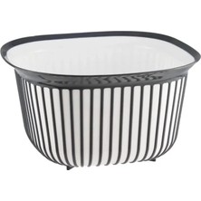 Royaleks Group Ers Linea Kare Çizgi Desenli Kase 4 Lt ROYALEKS-BNM-3712