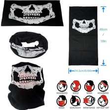 Mudanis Ers Motorcu Boyunluk Baf Buff Bandana 25X48 cm Model 7