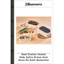 Özel Üretim Yemek Kabı Sofra Ürünü Açık Hava Iki Katlı Beslenme