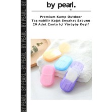 Premium Kamp Outdoor Taşınabilir Kağıt Seyahat Sabunu 20 Adet Çanta Içi Yürüyüş Keşif