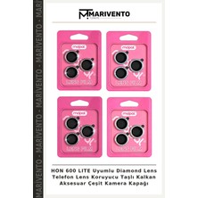 Hon 600 Lıte Uyumlu Diamond Lens Telefon Lens Koruyucu Taşlı Kalkan Aksesuar Çeşit Kamera Kapağı