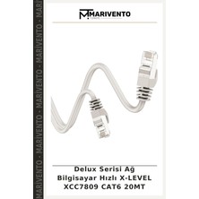 Delux Serisi Ağ Bilgisayar Hızlı X-Level XCC7809 Cat6 20MT