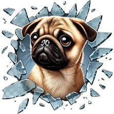 Özel Seri Hayvan Sever Dekoratif Obje Sürüş Keyfi Fulcar French Bulldog Araç Stickerı