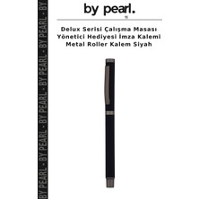 Delux Serisi Çalışma Masası Yönetici Hediyesi Imza Kalemi Metal Roller Kalem Siyah