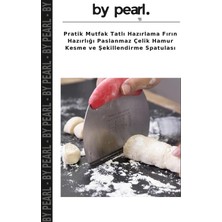 Pratik Mutfak Tatlı Hazırlama Fırın Hazırlığı Paslanmaz Çelik Hamur Kesme ve Şekillendirme Spatulası