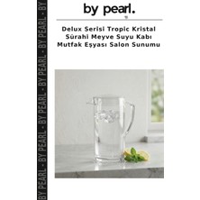 Delux Serisi Tropic Kristal Sürahi Meyve Suyu Kabı Mutfak Eşyası Salon Sunumu