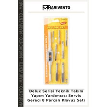 Delux Serisi Teknik Takım Yapım Yardımcısı Servis Gereci 8 Parçalı Klavuz Seti